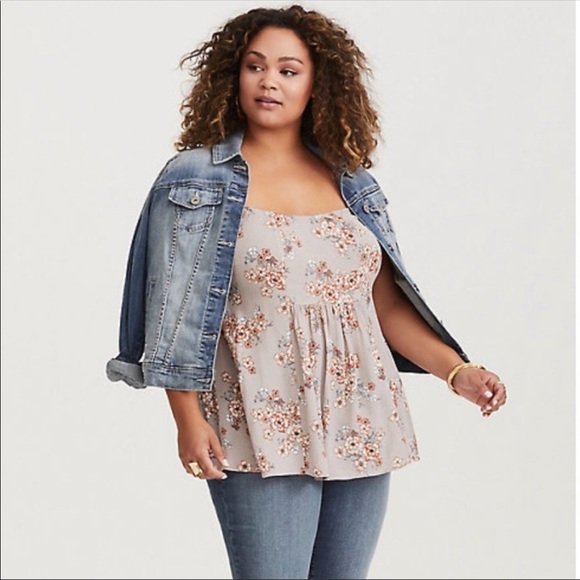 Torrid Walnut Floral Gauze Camo Sz 0 EUC - Picture 2 of 7